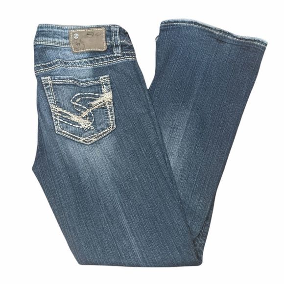 SILVER JEANS Lola Women's Mid-Rise Bootcut Jeans Short Length Size 28 - Picture 1 of 6